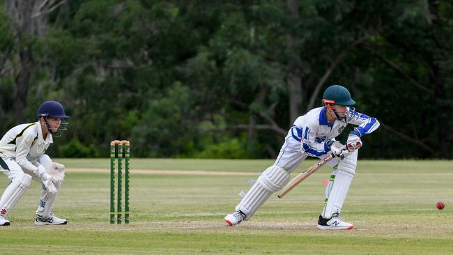 Concentration is the name of the game the Level 2A cricket match between Northsiders at Brothers at Keith Sternberg Oval. Picture: Gary Reid