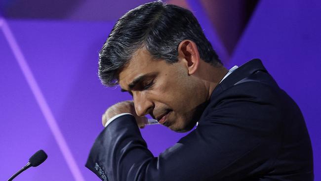 Rishi Sunak during the BBC's Prime Ministerial Debate. Picture: Getty Images.