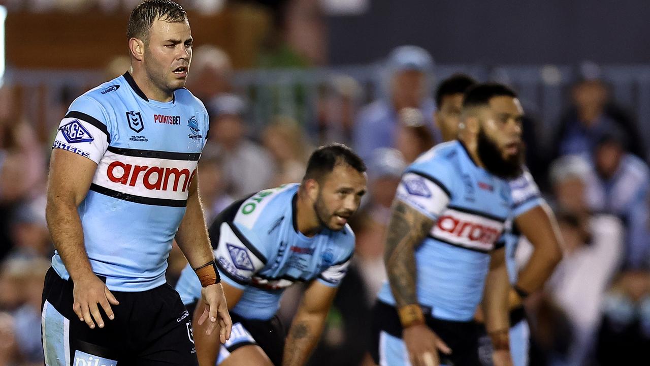 Captain of the Sharks Wade Graham pointed the finger at the NSW government. Picture: Jeremy Ng/Getty Images