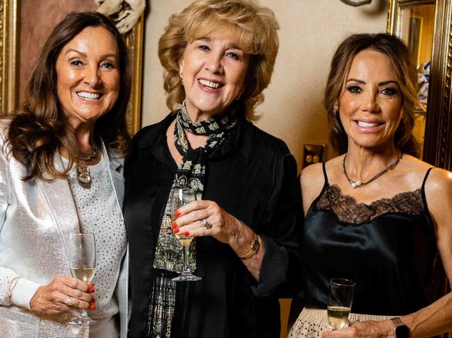 Liz Clift and Maggie Gidoomal and Julia O'Neill  at the Maison Ciufoli VIP soiree and Segreto bridal jewellery collection launch on the Gold Coast. Socials: Damien Anthony Rossi | Picture: Kim Rafael Llige Photography