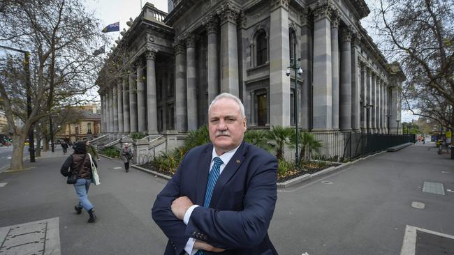 Hammond MP Adrian Pederick is concerned about the anti-social behaviour around North Terrace and Parliament House. Picture: Roy VanDerVegt