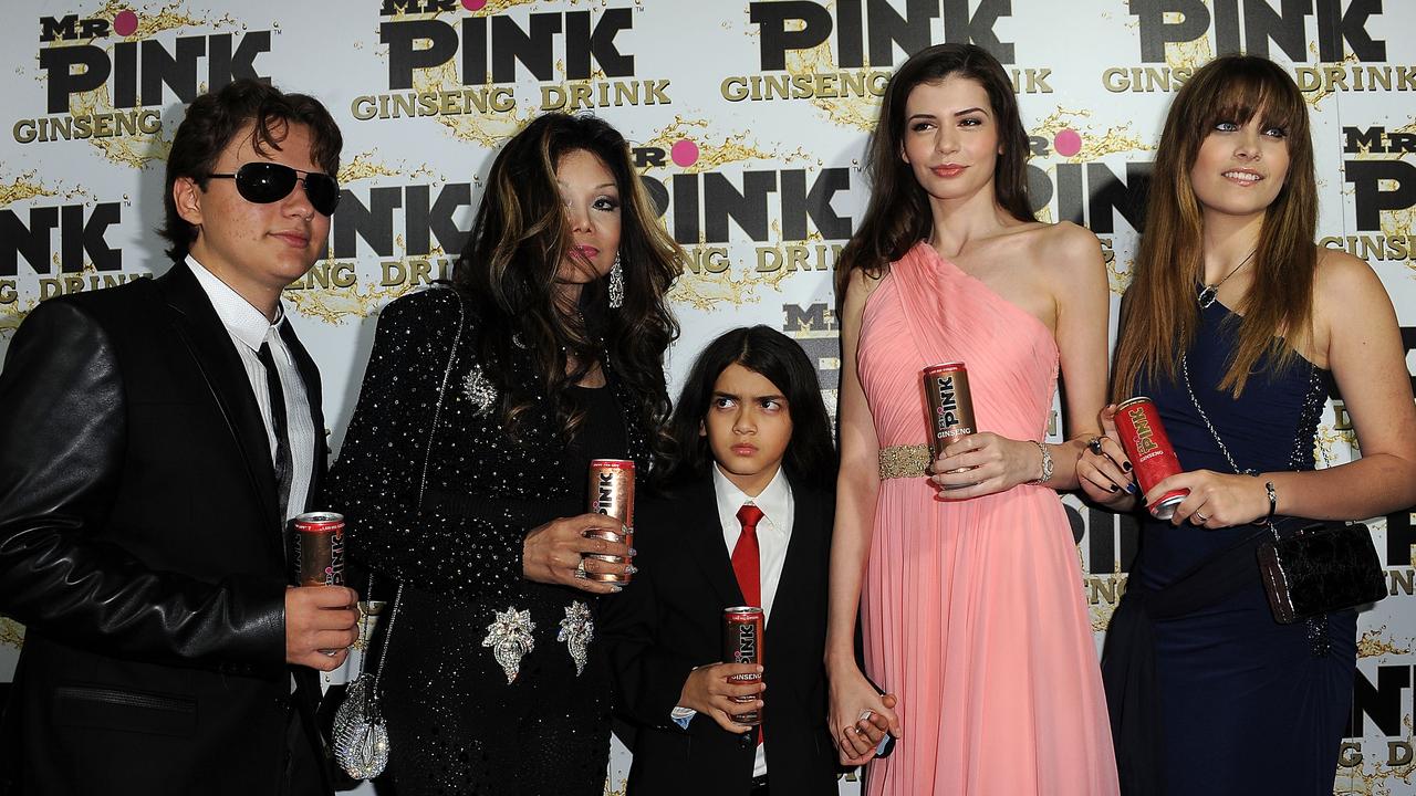 Prince Michael Jackson, LaToya Jackson, Blanket Jackson, Monica Gabor and Paris Jackson in 2011.