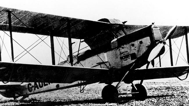 Qantas De Havilland DH50 air ambulance inaugurated with Royal Flying Doctor Service in 1928. Picture: AP