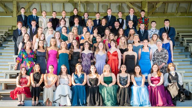 Mcauley Catholic College 2023 formal group photograph. Picture: Adam Hourigan Photography