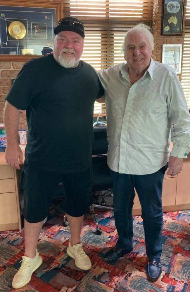 Kyle Sandilands dropped in to see John Laws last month.