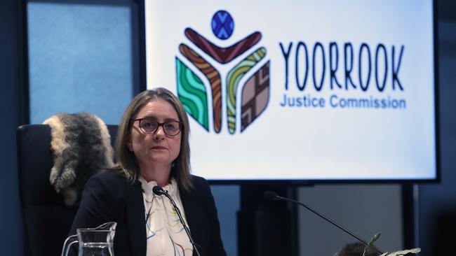 Victorian Premier Jacinta Allan gives evidence before the Yoorrook Justice Commission in April. Picture: NCA NewsWire / David Crosling