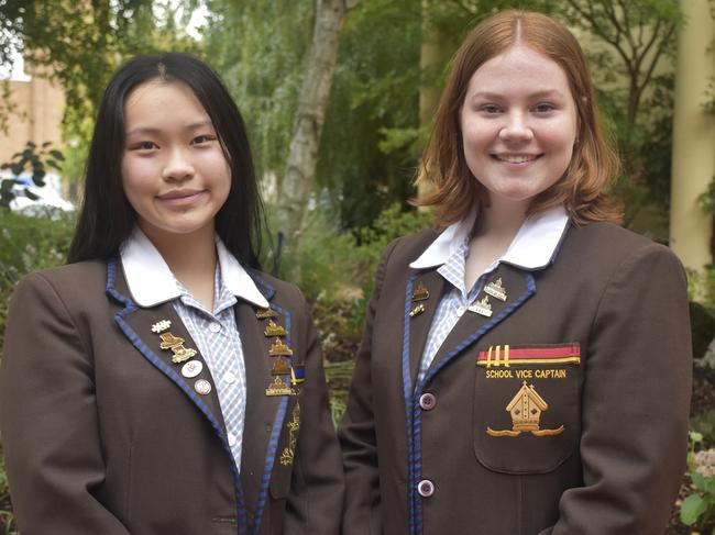 Captain Winona Lai and vice-captain Charlotte Middleton. Picture: Carolyn Exton