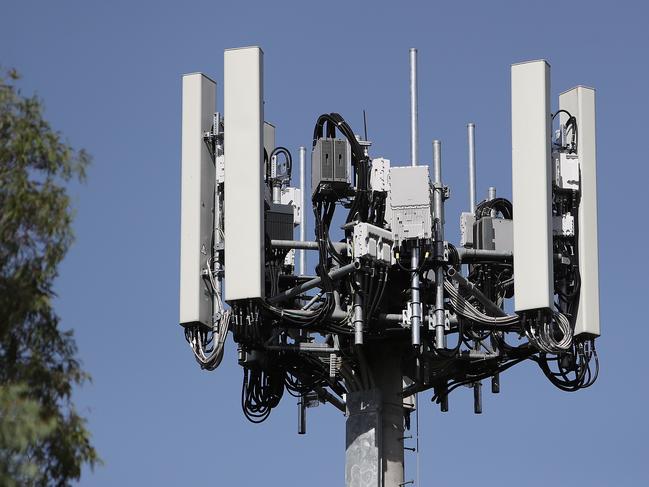 one of the first optus 5G Towers in Australia.Optus announces its 5G plans at a media briefing hosted by Optus CEO, Allen Lew in Canberra.