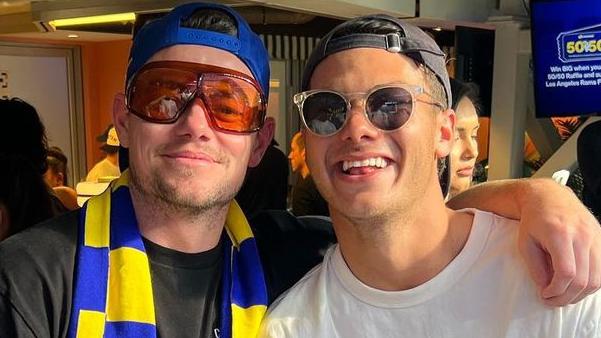 Brisbane Lions players on their end-of-season trip to the USA in late 2023., Lachie Neale and Cameron Rayner Picture Instagram @lachieneale,