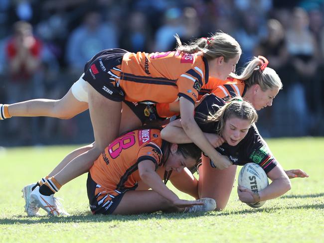 Central Coast Rugby League Inaugural Ladies Tackle  Grand Final  Panthers win against Tigers 18 to4 Woy Woy Oval Sunday 20th August 2023.pic Sue Graham