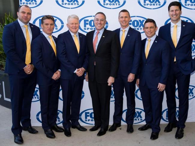 The Fox Rugby World Cup team with Fox CEO Patrick Delany.