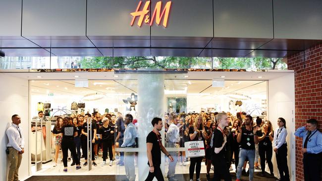 H&M Opening in Pitt Street today.