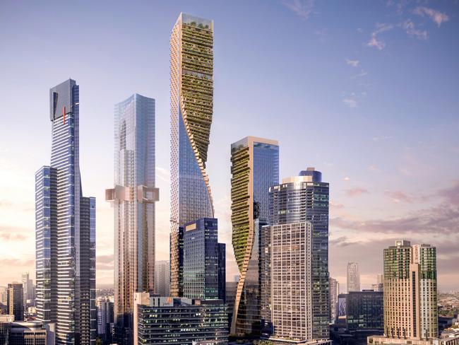 Short listed designs for $2 billion Southbank redevelopment by BEULAH international Designer UNStudio x Cox