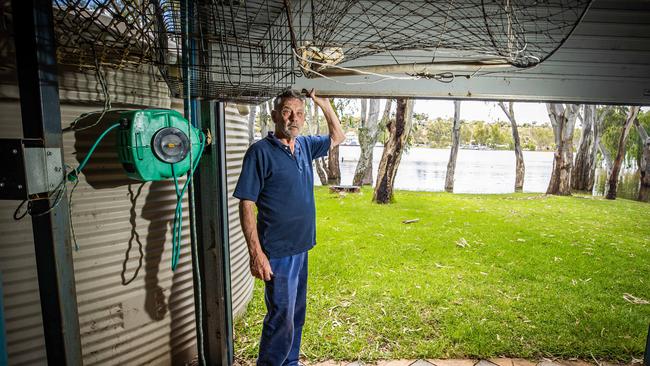 Neville Paech at his Bolto home near Mannum, on November 23, 2022. Picture: Tom Huntley