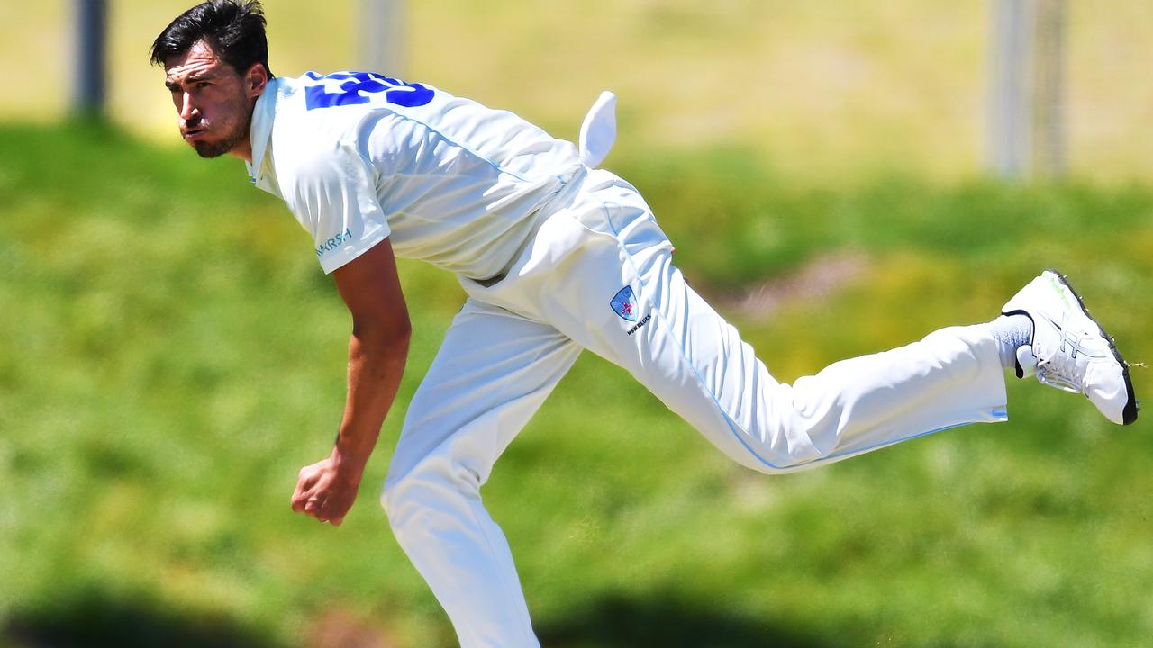 Mitchell Starc playing for NSW in 2020. Picture: Mark Brake/Getty Images