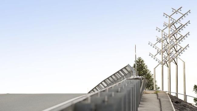 These bells at the entrance to the Caboolture CBD form part of the Trail of Reflections.