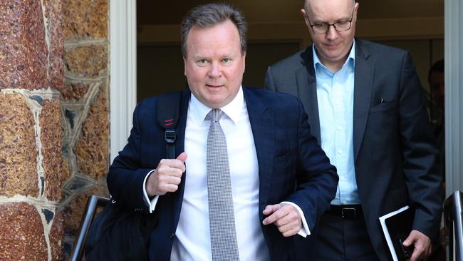 ARU CEO Bill Pulver leaves the senate inquiry.