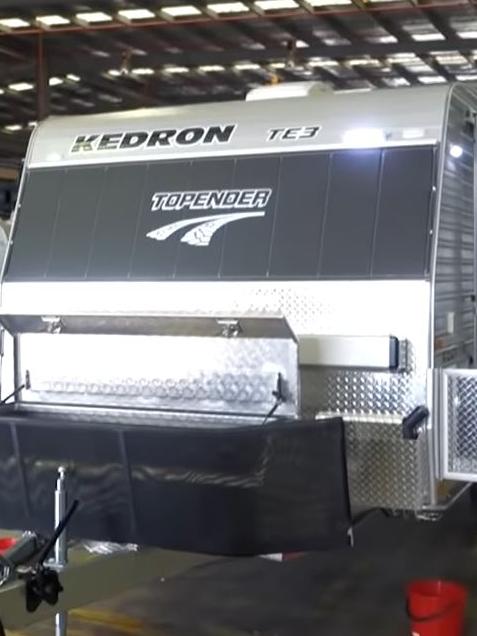 An original Kedron caravan which is built in Brisbane. Picture: Supplied/Kedron Caravans