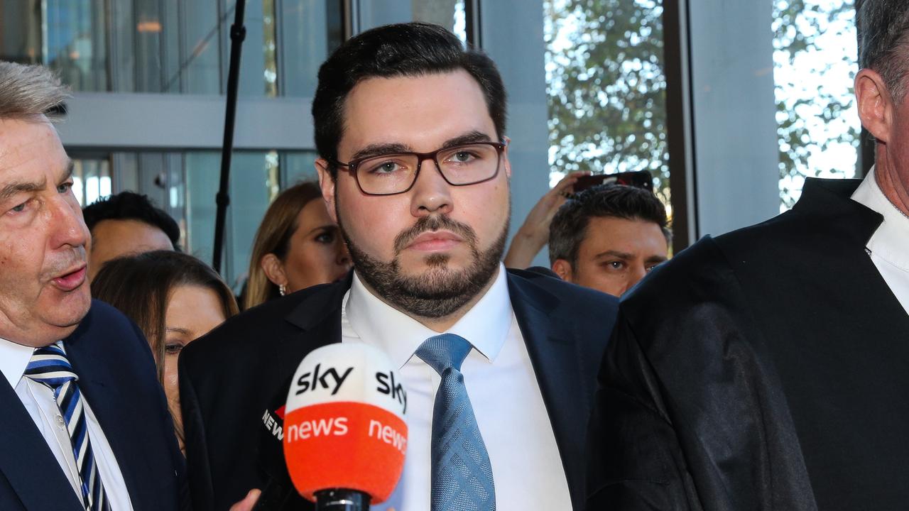 Bruce Lehrmann leaves Federal Court in Sydney after Justice Michael Lee handed down his Judgement following a bruising defamation trial between Mr Lehrmann and Network 10 over Brittany Higgins. Picture: Newswire / Gaye Gerard