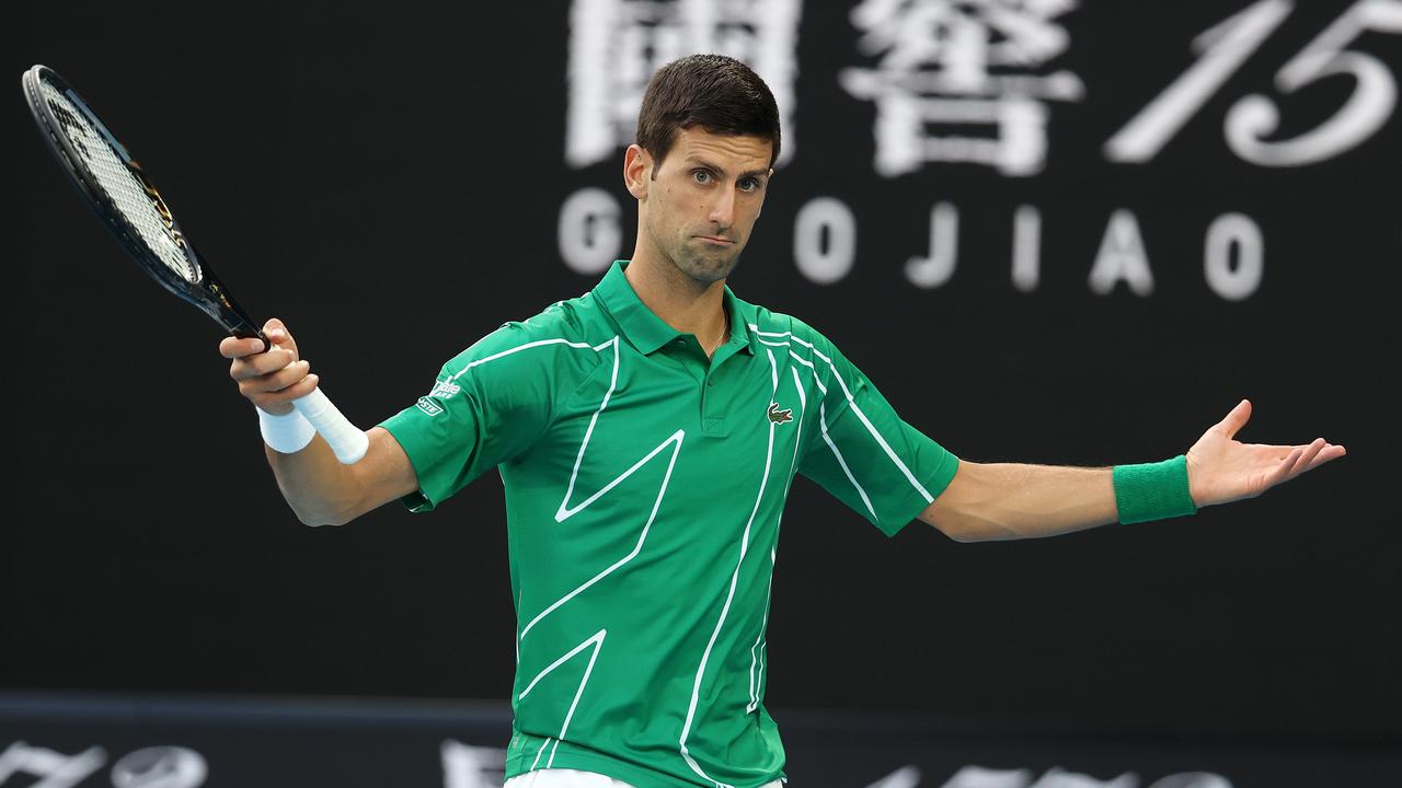 Novak Djokovic is locked away in his own world on tour.