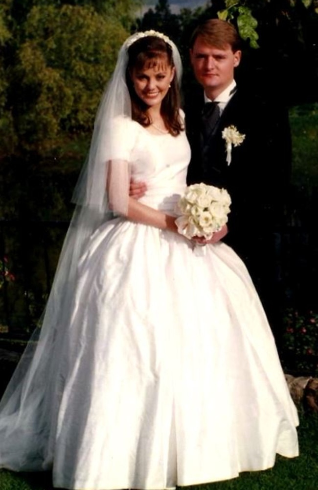 The couple on their wedding day. Picture: Supplied