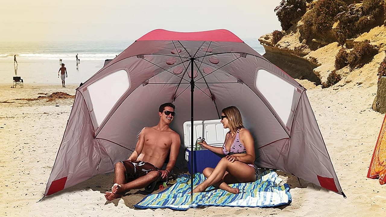 Beach top umbrellas bcf