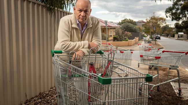 Marion Mayor Kris Hanna said the council is hopeful its new trolley by-law will be accepted by State Parliament. Picture: Brad Fleet