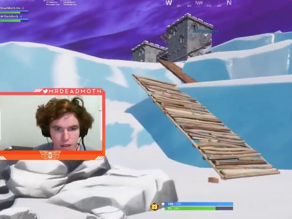 Munday playing Fortnite before the alleged assault.