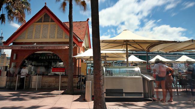 The waterside sites are popular with visitors to the nearby Sydney Opera House. Picture: Toby Zerna