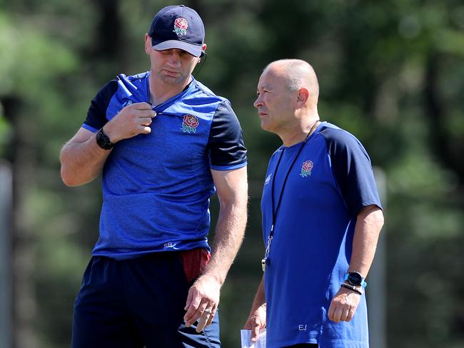 Steve Borthwick (L) was assistant coach to Eddie Jones (R) for four years. Picture: David Rogers/Getty Images