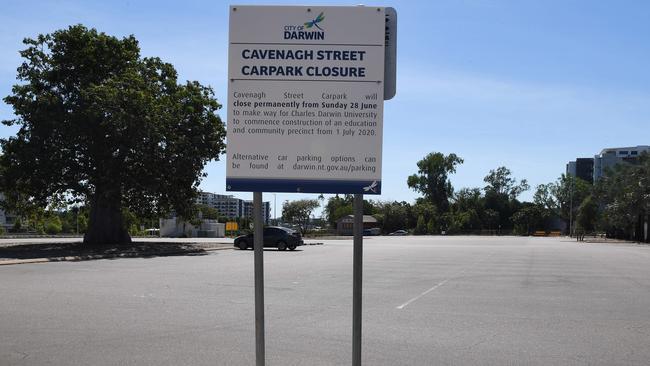 The Cavenagh Street carpark has now officially closed. Picture Katrina Bridgeford