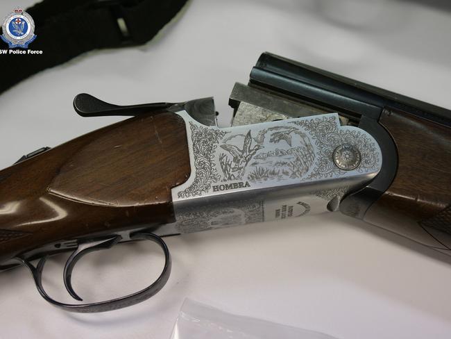 A photograph of one of the firearms found inside the empty apartment. Picture: NSW Police