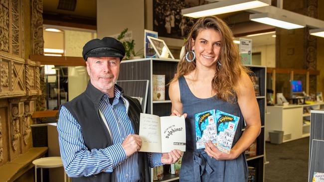 Author Brian Gillan with Port Adelaide Enfield Mayor Claire Boan. Picture: SUPPLIED