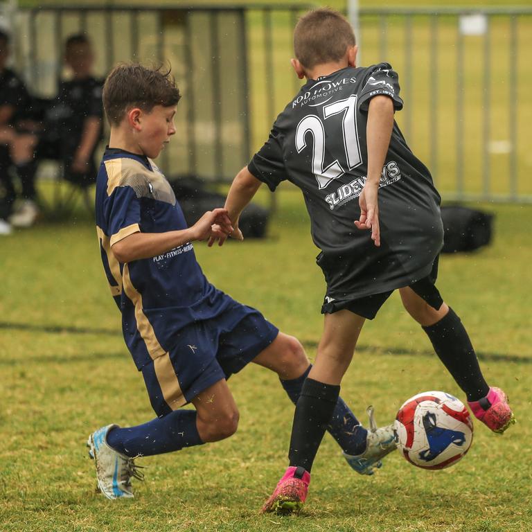 U/10Ã•s Logan FC V Bundaberg in the Premier Invitational Football Carnival at Nerang. Picture: Glenn Campbell