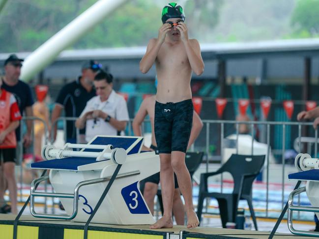 Harrison Baker-Brown concentrates before competing. Picture: Glenn Campbell