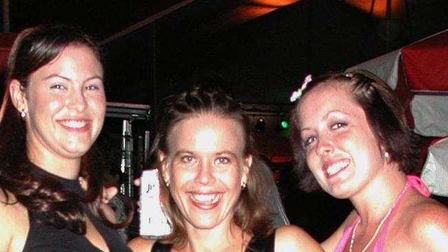 Jodie Tully, Tracey Lewis & Karen Laycock at the Aussie Beer Festival in Flinders Street East Picture: Bryan Lynch ad396029