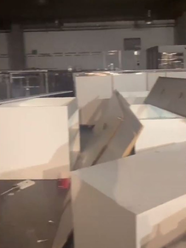 Product displays have been dismantled. Picture: @chris.grima