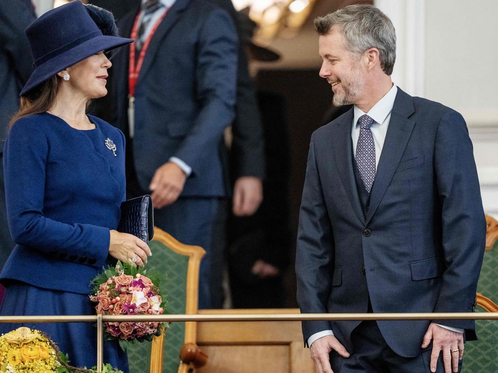 Frederik and Mary attend a session of the Folketing, the Danish parliament on Monday for the first time as king and queen. Picture: Mads Claus Rasmussen / Ritzau Scanpix / AFP