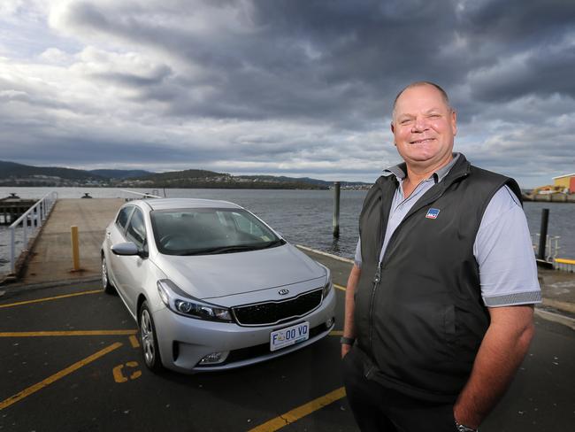 RACT General Manager Darren Moody has slammed the gap between the wholesale price and retail prices in Tasmania. Picture: RICHARD JUPE