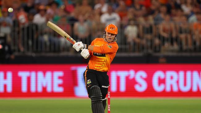 Cooper Connolly played the decisive innings in February’s BBL final as he helped the Perth Scorchers to the title with 25 off 11 balls. Picture: Paul Kane / Getty Images