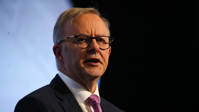 Labor leader Anthony Albanese delivered a speech to the Australian Financial Review's Business Summit in Sydney on Wednesday. Picture: NCA Newswire / Gaye Gerard