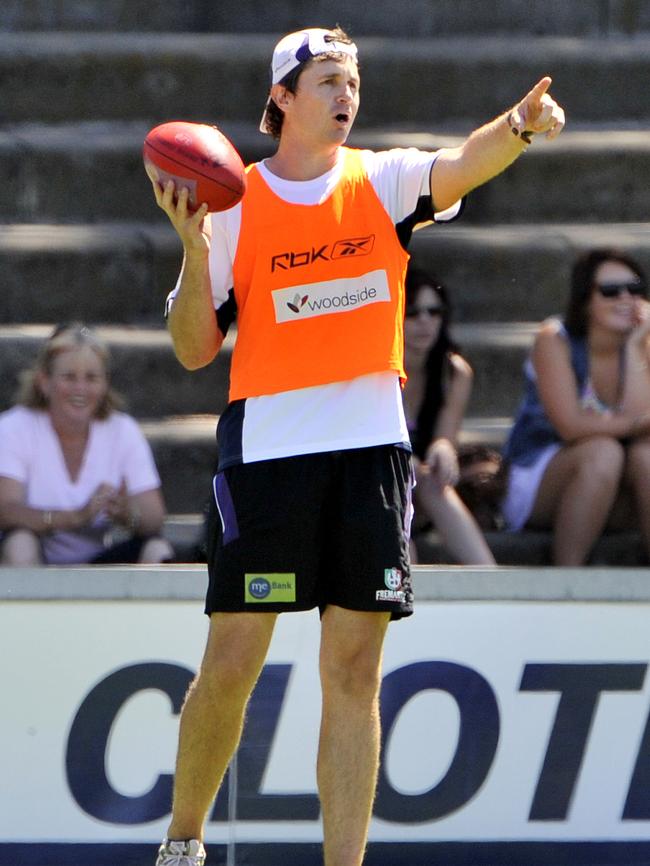 Justin Longmuir was also an assistant coach at Fremantle after his playing days ended.