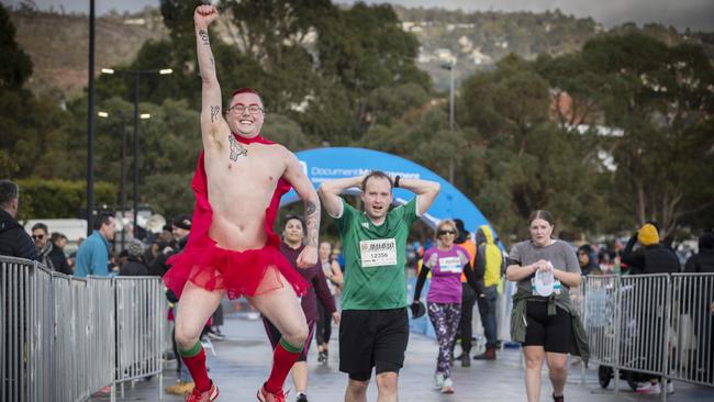 City to Casino Fun Run, Jack Dyson after finishing the 7km. Picture: Chris Kidd