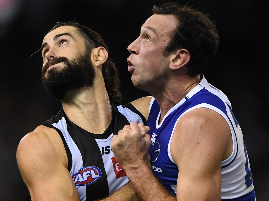 Would the Pies ‘sell’ a draft pick if it meant keeping Brodie Grundy? Pic: AAP