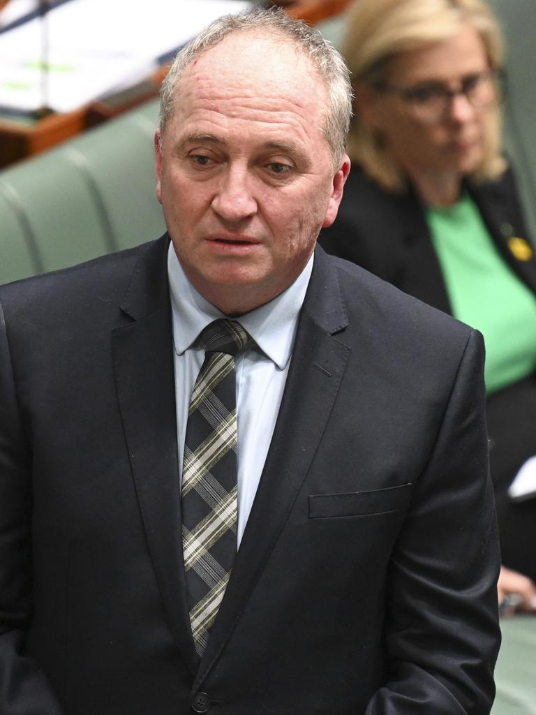 Barnaby Joyce during Question Time. Picture: Martin Ollman