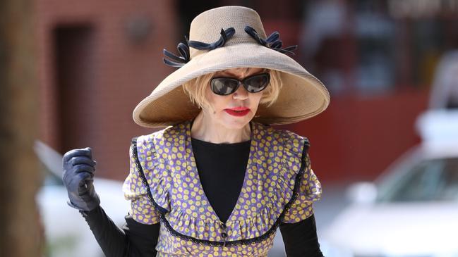 Viola La Valette arrives at the Supreme Court in Sydney. Picture: John Grainger