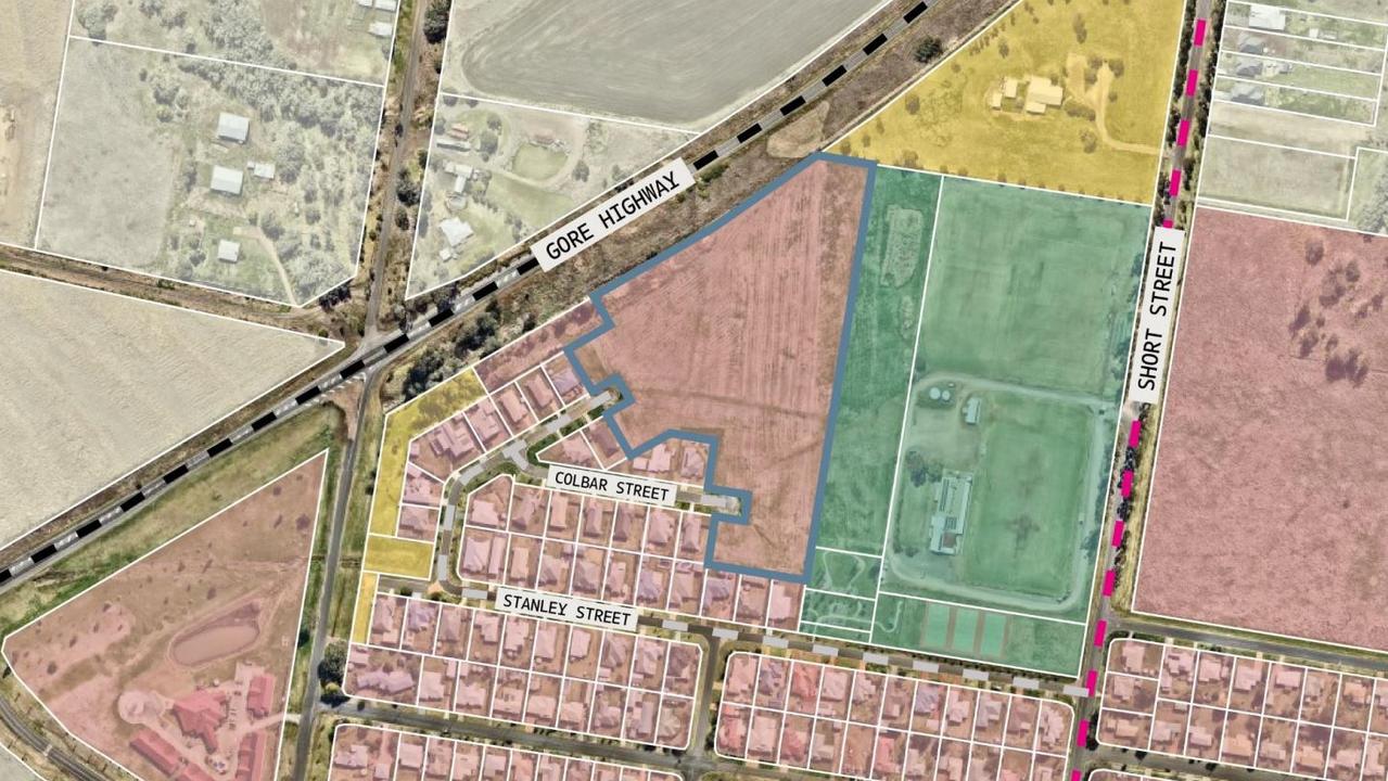 Plans for new 35-lot subdivision off Colbar Street in Pittsworth by Dallas Hunter.