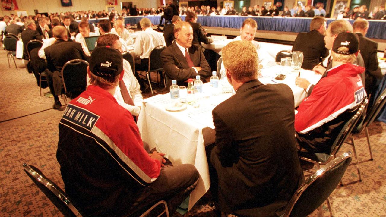 Nick Riewoldt and Justin Koschitzke were invited to sit with Malcolm Blight at the St Kilda table during the draft.