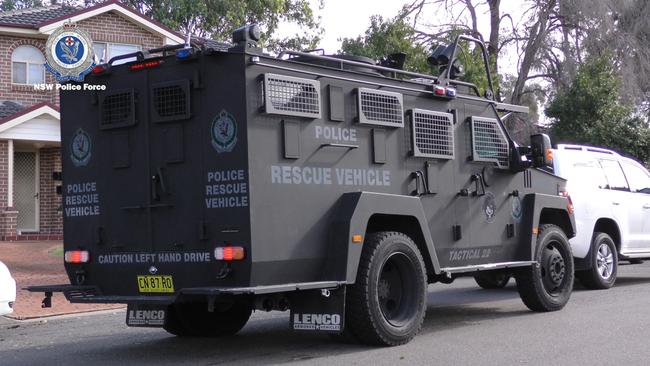 A 24-year-old man at a home in Edensor Park just after midday yesterday.