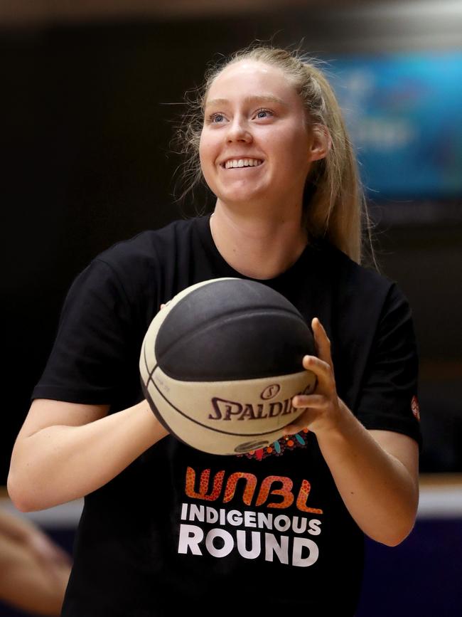 Piper Dunlop comes from a basketball background. Picture: Kelly Defina/Getty Images